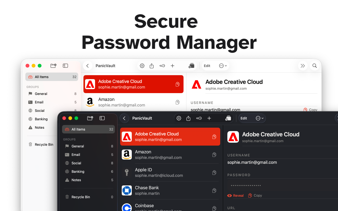 PanicVault on Mac - Secure Password Manager