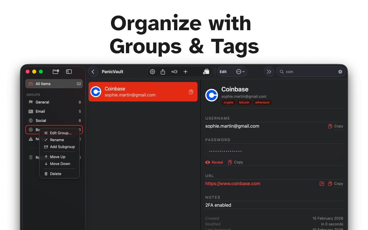 PanicVault on Mac - Screenshot 10