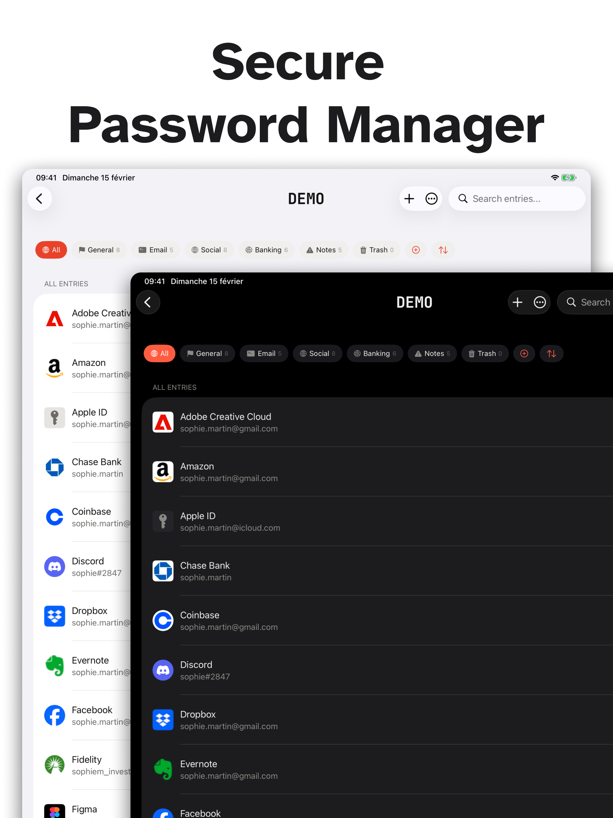PanicVault on iPad - Secure Password Manager