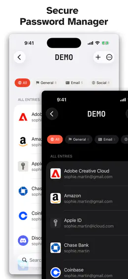 PanicVault on iPhone - Secure Password Manager